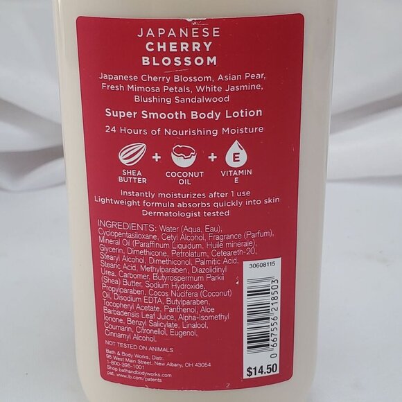Bath & Body Works Japanese Cherry Blossom Body Lotion 8 fl oz - Picture 3 of 4